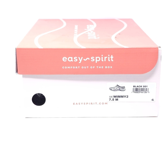 Easy Spirit Wimmy Black Shearling Quilted Clogs 7.5M Cozy Winter Mules - Picture 9 of 9